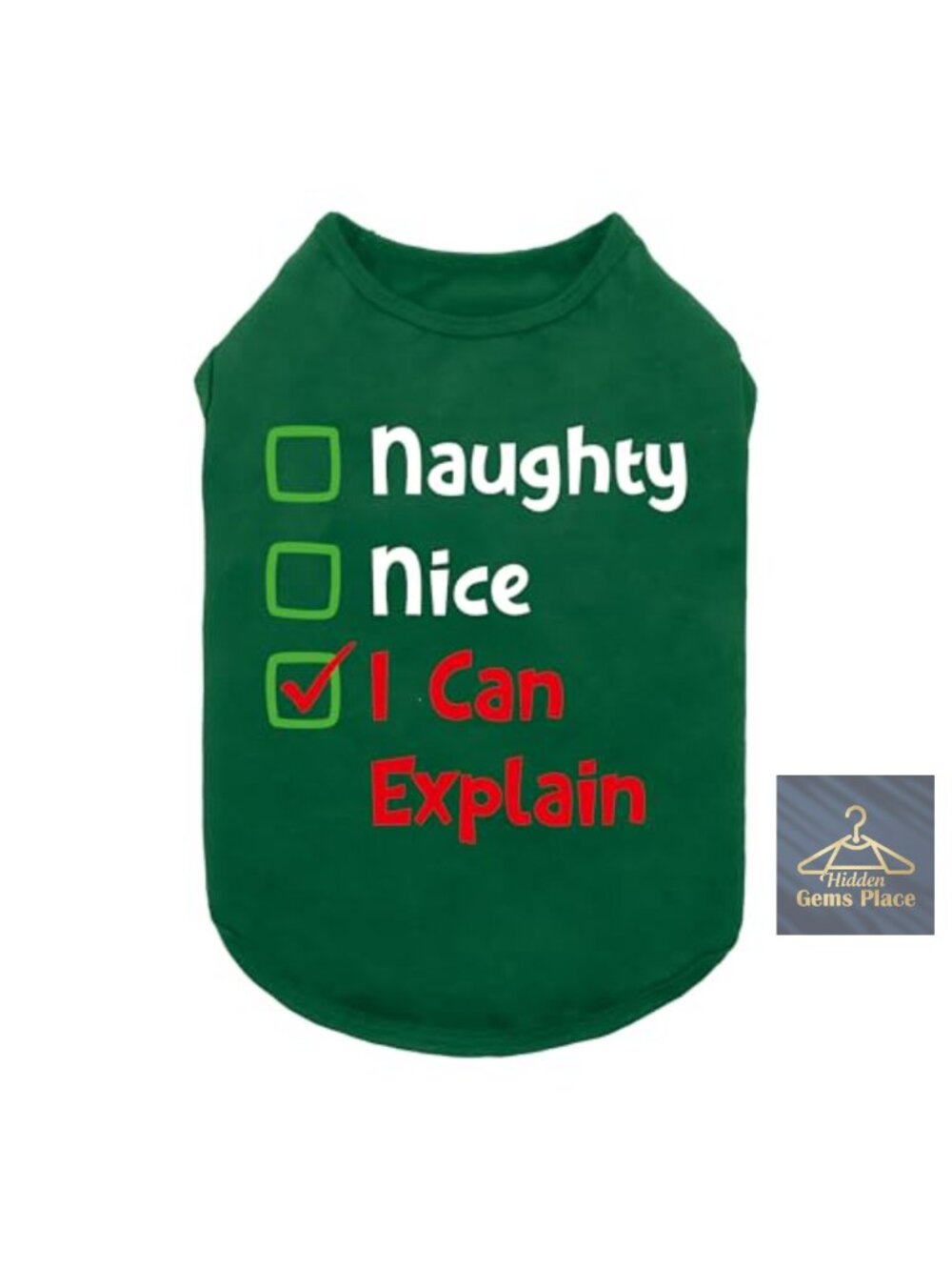 Christmas Dog Shirt Cotton Blend Small Breed Pet Holiday Tee